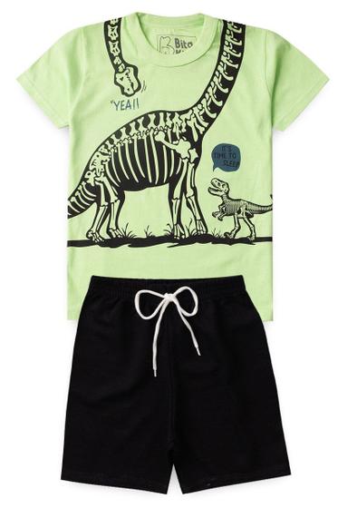 Imagem de Conjunto Infantil Menino Dinossauro It's Time To Sleep