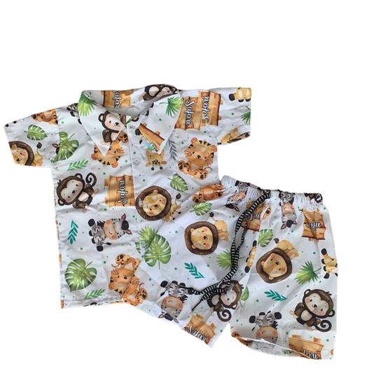 Imagem de Conjunto Infantil Menino MauricinhoTematico Safari