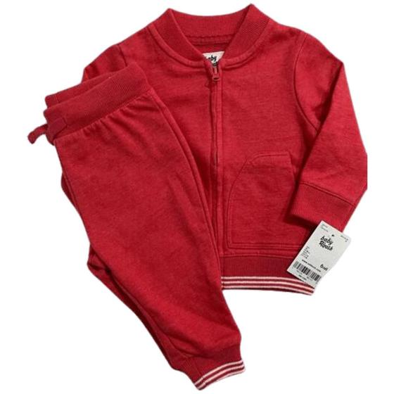 Imagem de Conjunto Infantil Menino Moletom Goiaba Oshkosh 