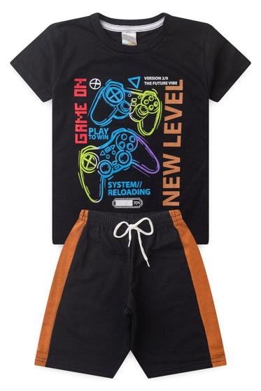 Imagem de Conjunto Infantil Menino - New Level - Preto