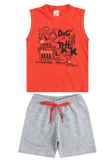 Imagem de Conjunto Infantil Menino Regata e Short Moletinho Liso