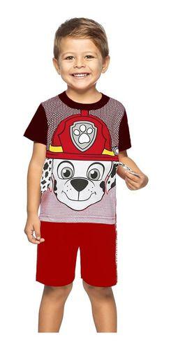 Imagem de Conjunto Infantil Menino Short Camiseta Patrulha Canina 1ao8