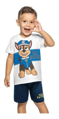 Imagem de Conjunto Infantil Menino Short Camiseta Patrulha Canina 1ao9