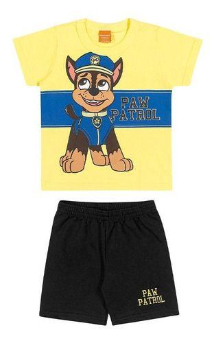 Imagem de Conjunto Infantil Menino Short Camiseta Patrulha Canina 1ao9