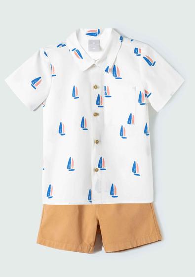 Imagem de Conjunto Infantil Menino Toddler Camisa E Shorts