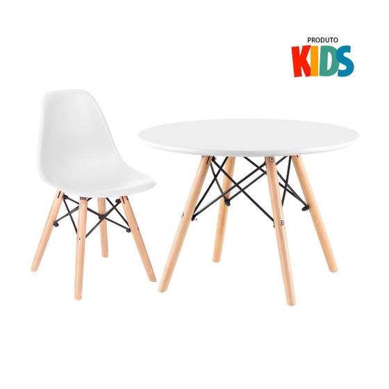 Imagem de Conjunto infantil - Mesa Eames Junior + 1 cadeira Eiffel Junior