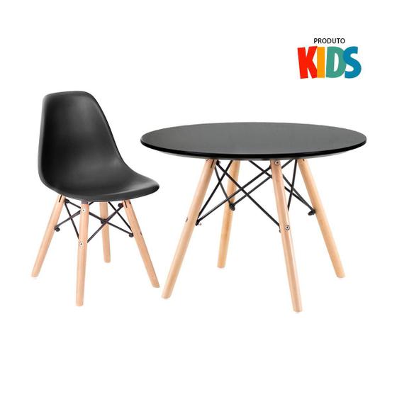 Imagem de Conjunto infantil - Mesa Eames Junior + 1 cadeira Eiffel Junior