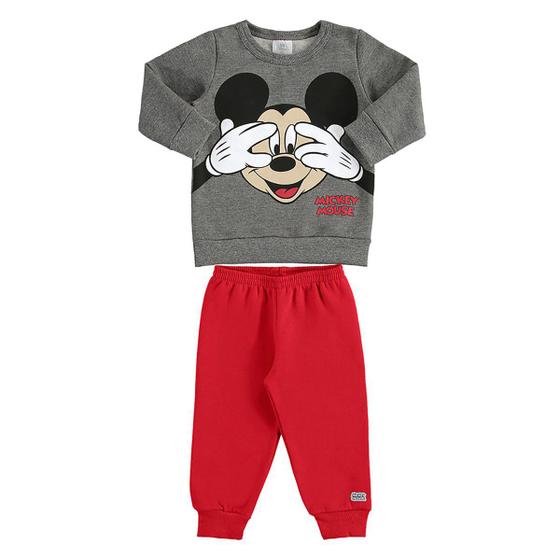 Imagem de Conjunto Infantil Moletom Disney Mickey Mouse Masculino