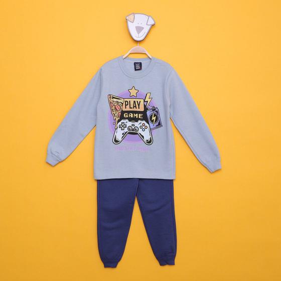 Imagem de Conjunto Infantil Moletom Miá Kids Estampado Game Menino