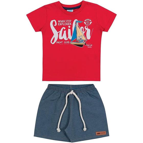 Imagem de Conjunto infantil navy explorer marlan baby ref:40542 p/g