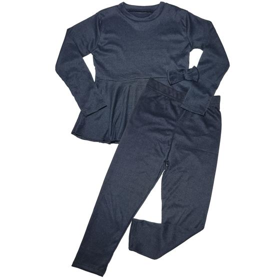 Imagem de Conjunto Infantil Outono Inverno Blusinha Manga Longa Calça