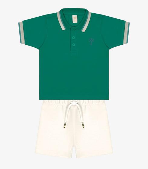 Imagem de Conjunto Infantil Polo Com Bermuda Trick Nick Verde