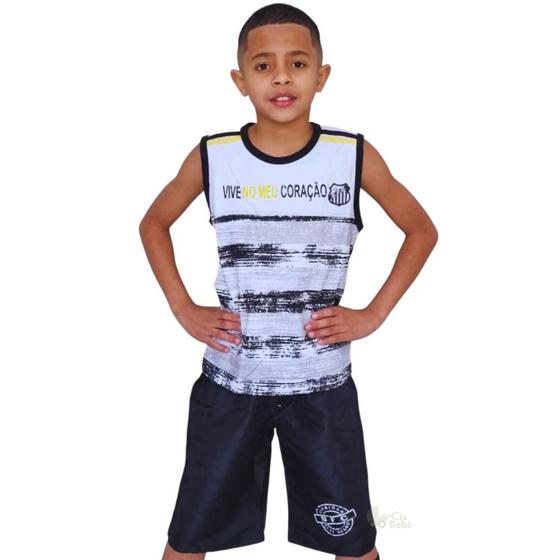 Imagem de Conjunto Infantil Santos Regata Oficial Revedor