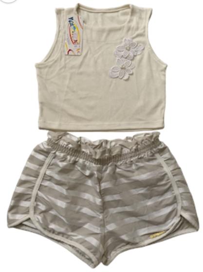 Imagem de Conjunto Infantil Short e Camiseta Poliéster Viscose 04 Anos