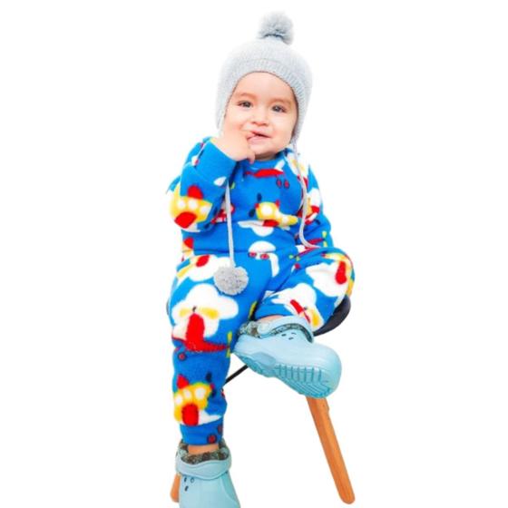 Imagem de Conjunto Infantil Soft Estampado Inverno Unissex 4/6/8 Anos