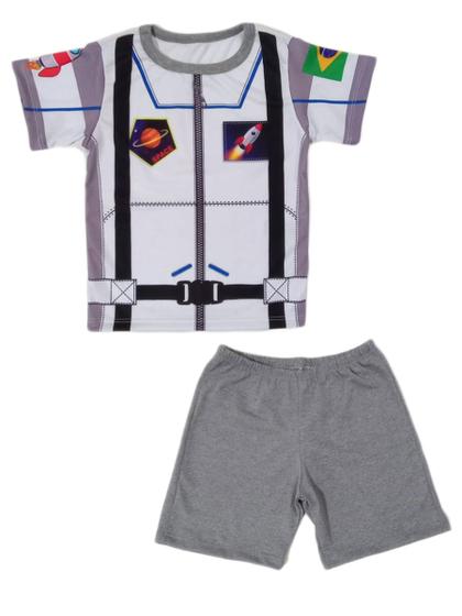 Imagem de Conjunto Infantil Temático Fantasia Astronauta Camiseta e Short