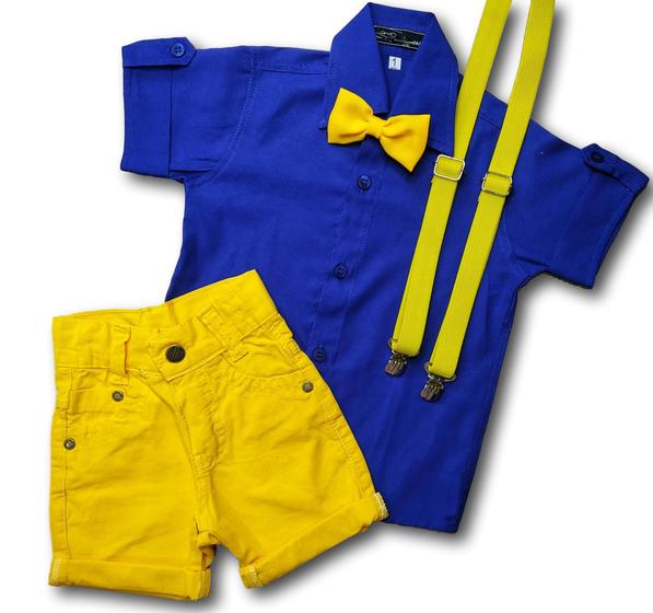 Imagem de  Conjunto Infantil Tematico Minions Masculino Luxo Festa