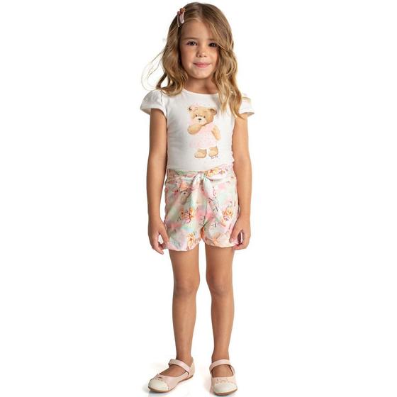 Imagem de Conjunto Infantil Ursinha Off White