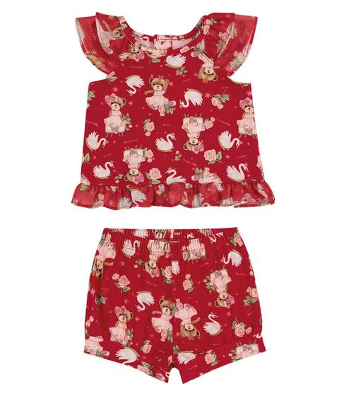 Imagem de Conjunto Infantil Urso Trick Nick Vermelho - Trick Nick Baby