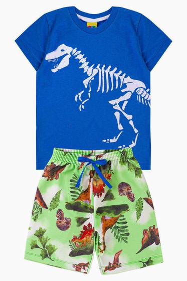 Imagem de Conjunto Infantil Verao Menino Dinossauro Royal / Piradinhos