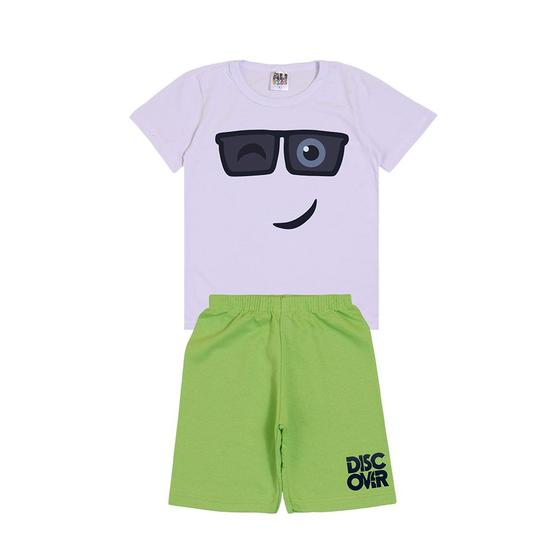 Imagem de Conjunto Infantil Verão Menino em Algodão Roupas Estampadas Masculinas