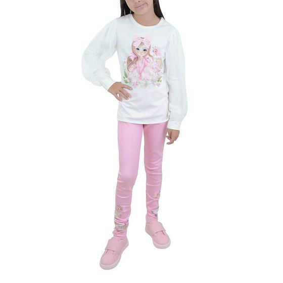 Imagem de Conjunto Infanto Juvenil Menina Kukiê Off Rosa - 71847