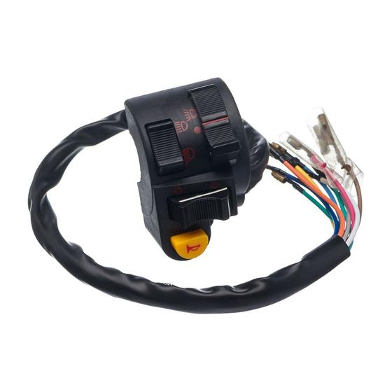 Imagem de Conjunto Interruptor 10 Fios Luz Condor Esquerdo Cg 125 85 A 88