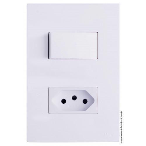Imagem de Conjunto Interruptor Paralelo 10A Separado 4X2 Brg11264-1Br