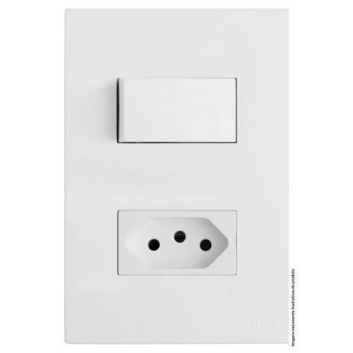 Imagem de Conjunto Interruptor Simples 10A Separado 4X2 Brs12205-1Br