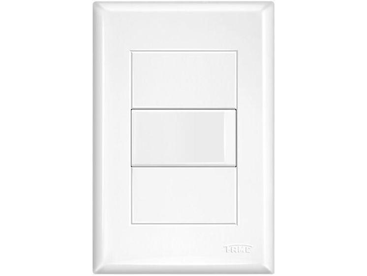 Imagem de Conjunto Interruptor Simples 16A 4x2 FAME - Evidence Branco