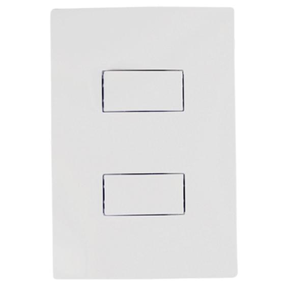 Imagem de Conjunto Interruptor Simples Duplo Branco I9 9418 Ilumi