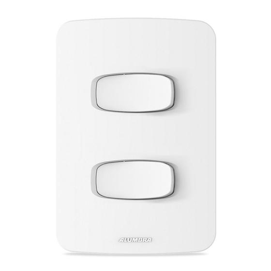 Imagem de Conjunto Interruptor Simples Duplo Gracia Maxx 85652 Alumbra