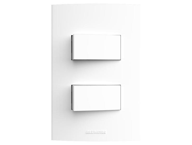 Imagem de Conjunto Interruptor Simples Duplo Inova Pro 85039 Alumbra