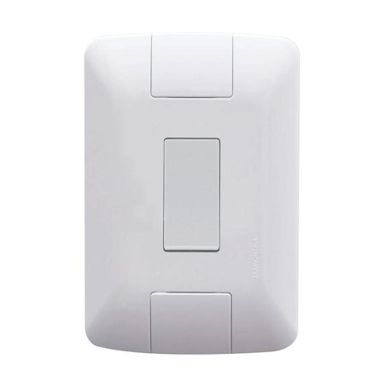Imagem de Conjunto Interruptor Simples Tramontina Aria 4x2 6A 250V Branco