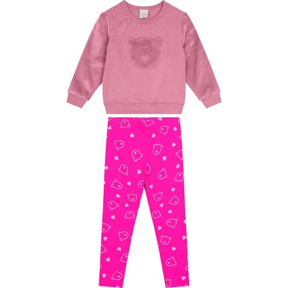 Imagem de Conjunto Inverno Menina Pelúcia Carinhoso Ref. 117027