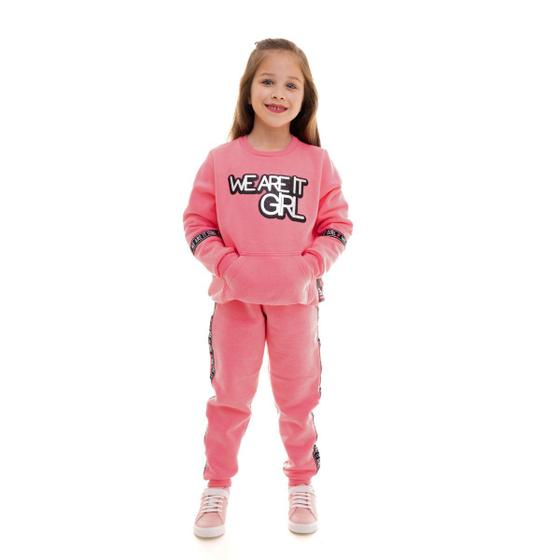 Imagem de Conjunto Inverno Moletom Feminino Infantil