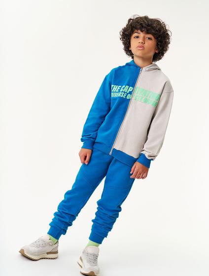 Imagem de Conjunto Jaqueta Color Block E Calça Azul Catavento