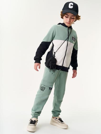 Imagem de Conjunto Jaqueta Color Block E Calça Verde Catavento