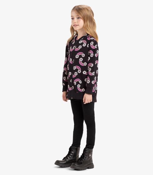 Imagem de Conjunto jaqueta com capuz e legging Rovi Kids Preto