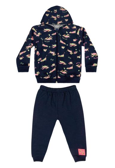 Imagem de Conjunto Jaqueta e Calça em Moletom Bebê Menina Bee Loop