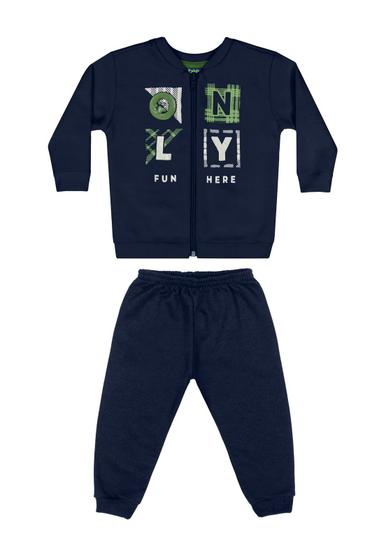 Imagem de Conjunto Jaqueta e Calça em Moletom Bebê Menino Bee Loop