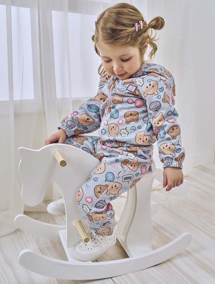 Imagem de Conjunto Jaqueta E Calça Total Print Azul Abrange