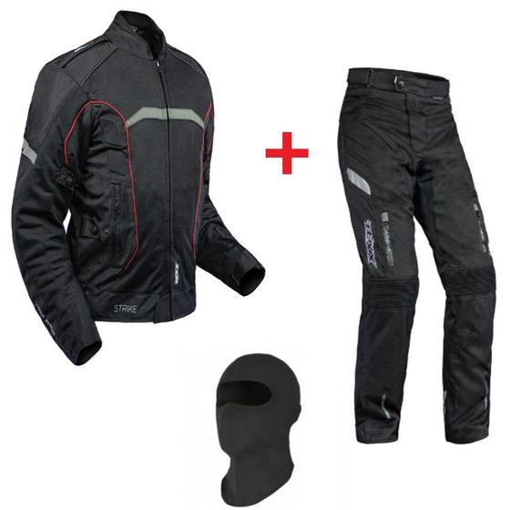 Imagem de Conjunto Jaqueta Motociclista Texx Verão Strike Summer V2