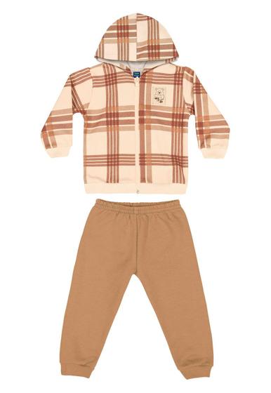 Imagem de Conjunto Jaqueta Xadrez e Calça Bebê Menino Bee Loop