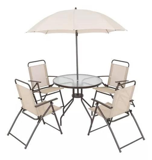 Conjunto Jardim Varanda Piscina Aço 6 Peças Luxo - Santorini Menor preço em Conjunto Jardim Varanda Piscina Aço 6 Peças Luxo - Santorini