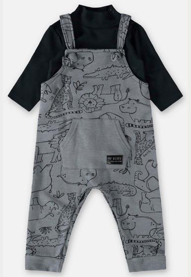 Imagem de Conjunto Jardineira Safari e Body para Bebê Menino Up Baby