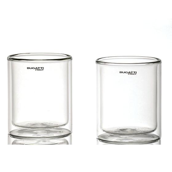 Conjunto Jogo 2 Copos Parede Dupla Whisky Transparente Vidro Kit Dose 300ml Bugatti Menor preço em Conjunto Jogo 2 Copos Parede Dupla Whisky Transparente Vidro Kit Dose 300ml Bugatti