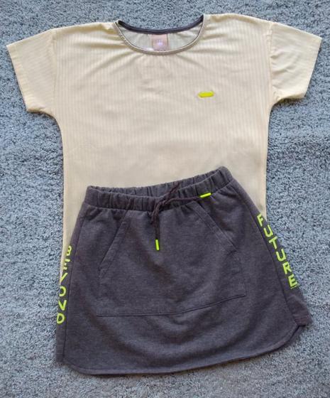 Imagem de Conjunto Juvenil Feminino Blusa + Saia-Shorts Future Colorittá