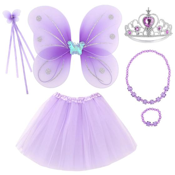 Imagem de Conjunto kilofly de fantasia de fada borboleta Princess Party Favor