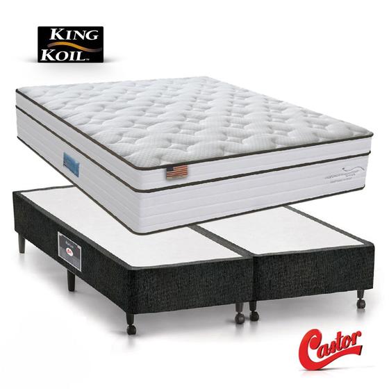 Conjunto King Koil Land Latex Natural Response King Size 193x203x75cm